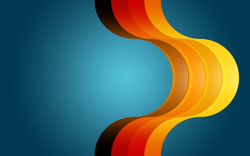 Abstract colorful wave design
