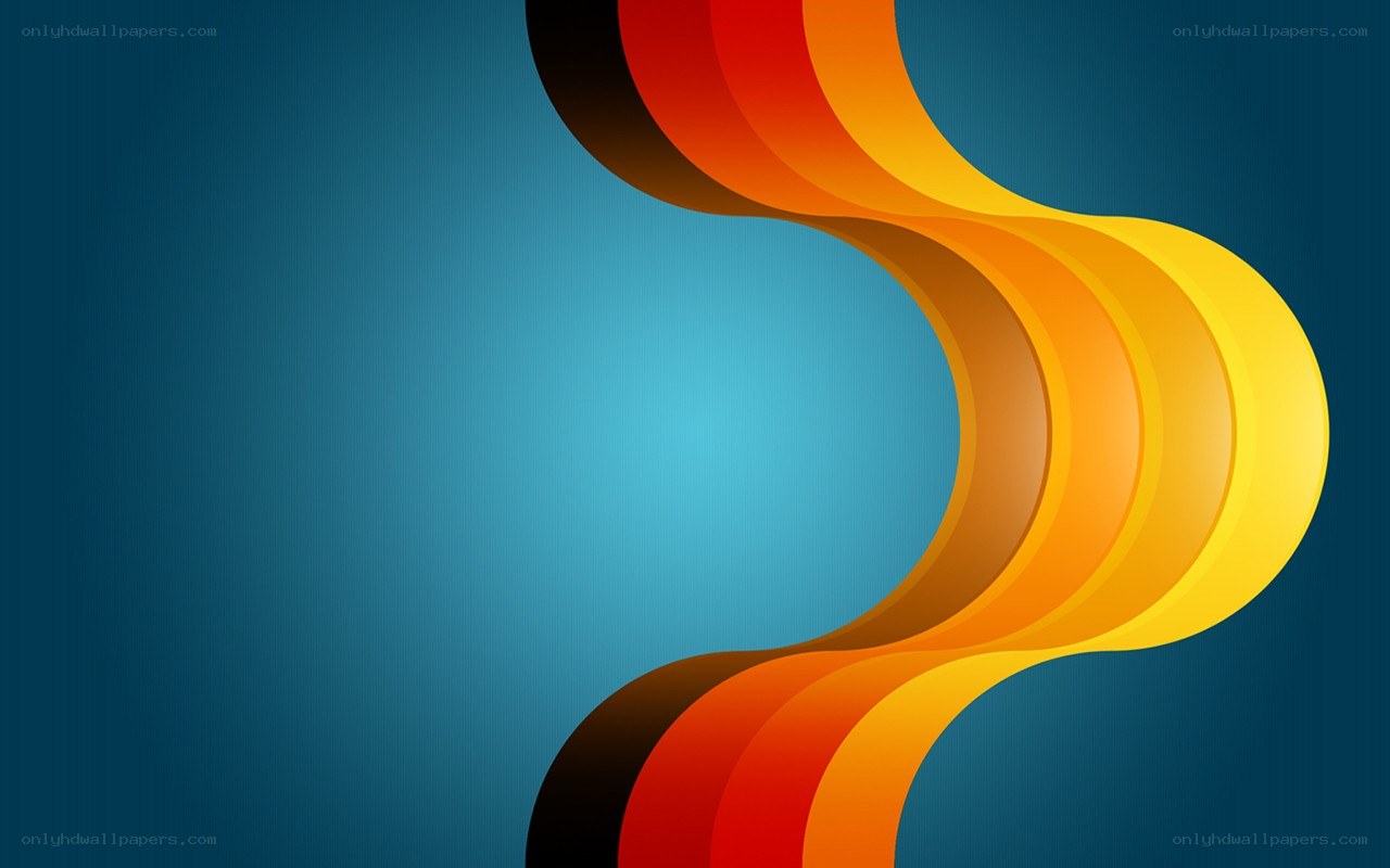 Abstract colorful wave design