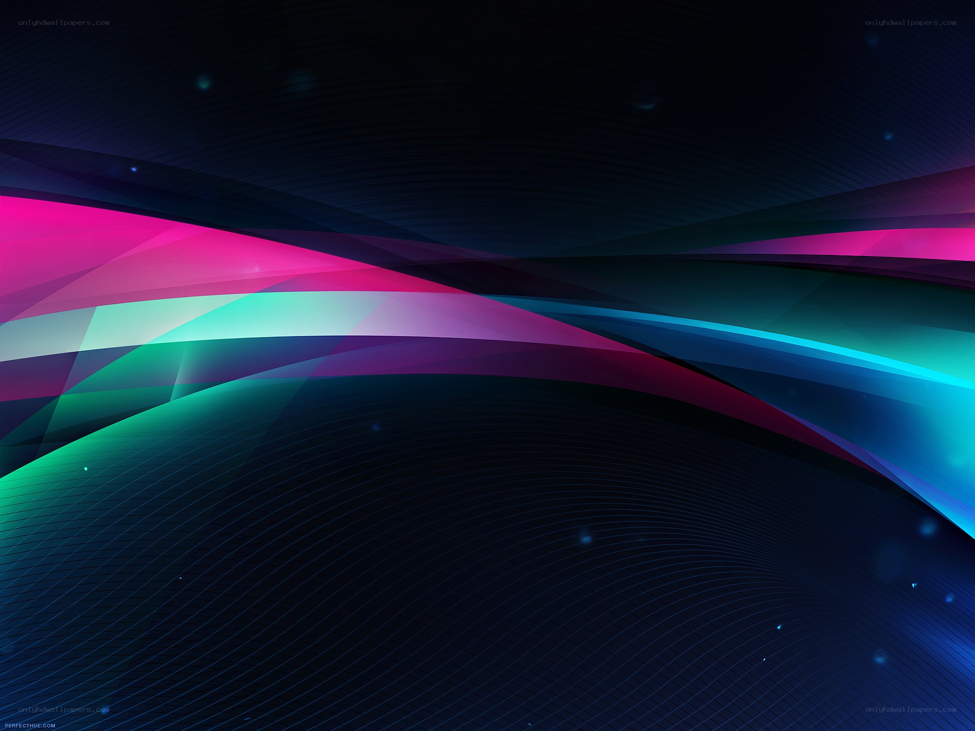 Abstract colorful wave design