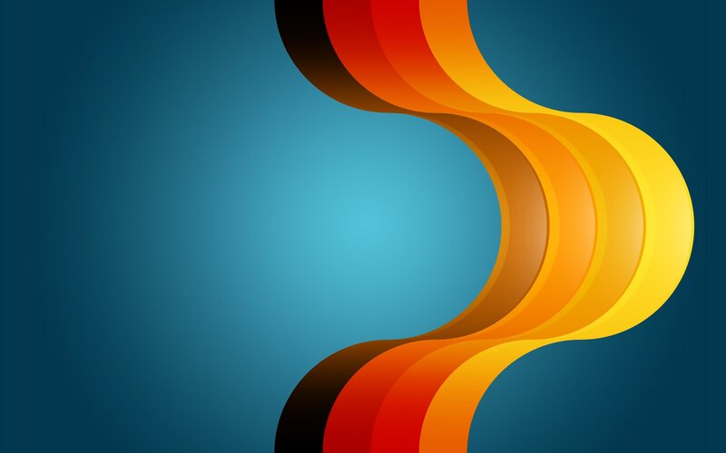 abstract colorful wave design