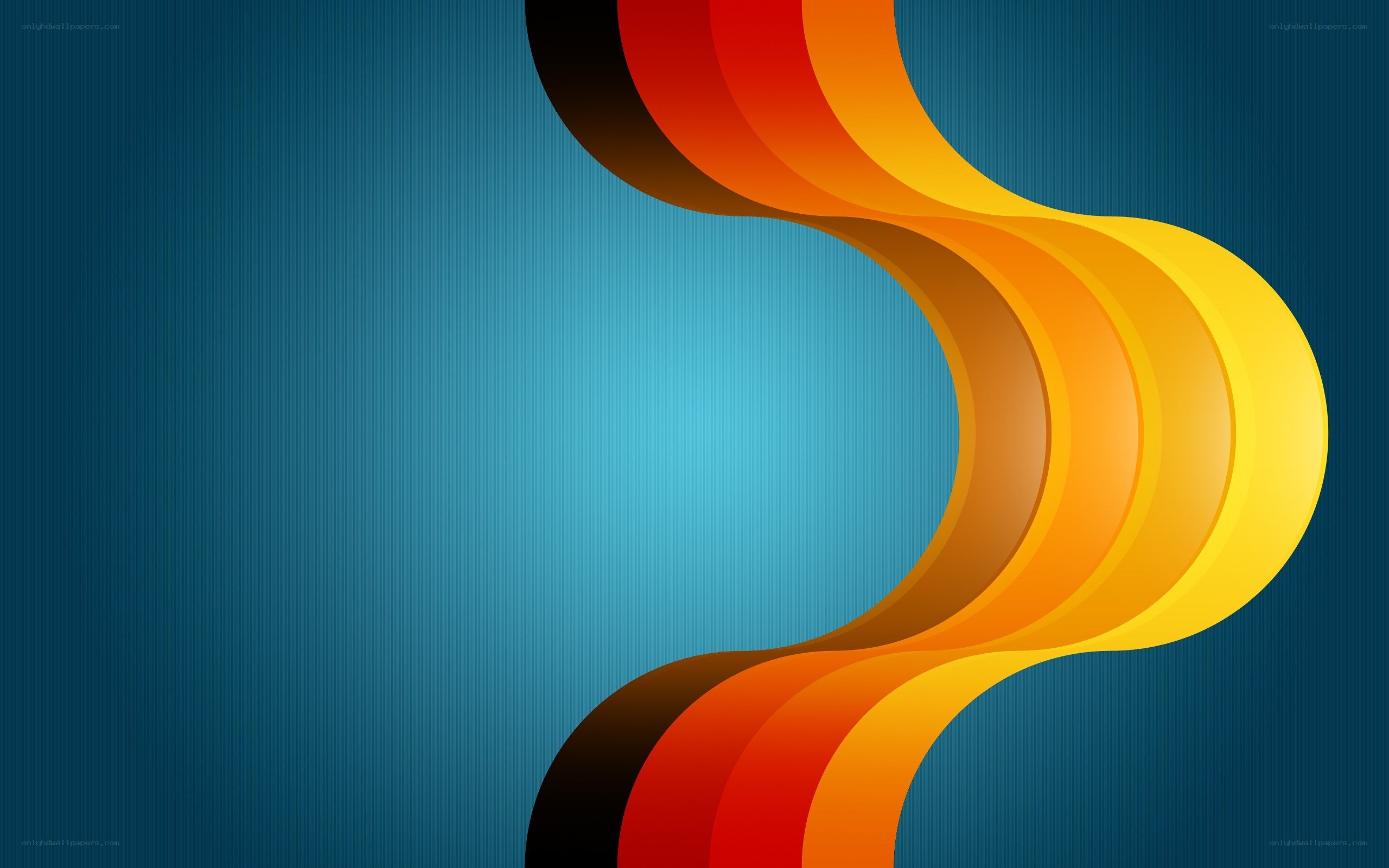 abstract colorful wave design