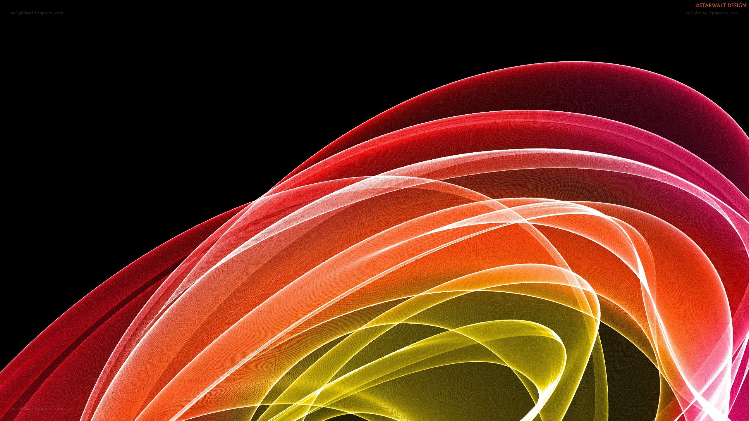 Abstract colorful wave design