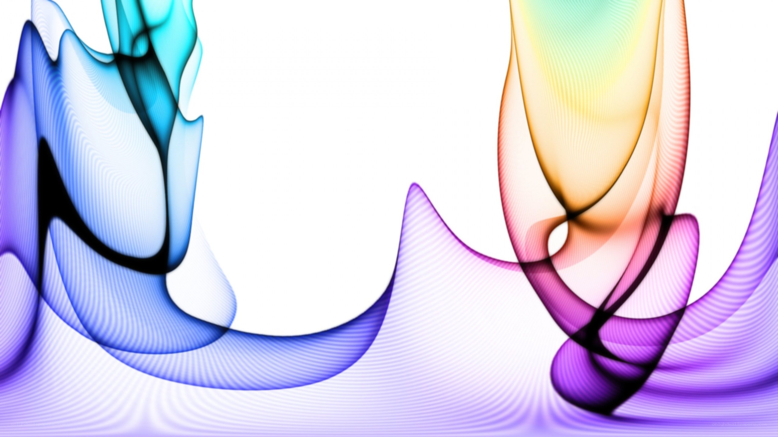 Abstract colorful wave design