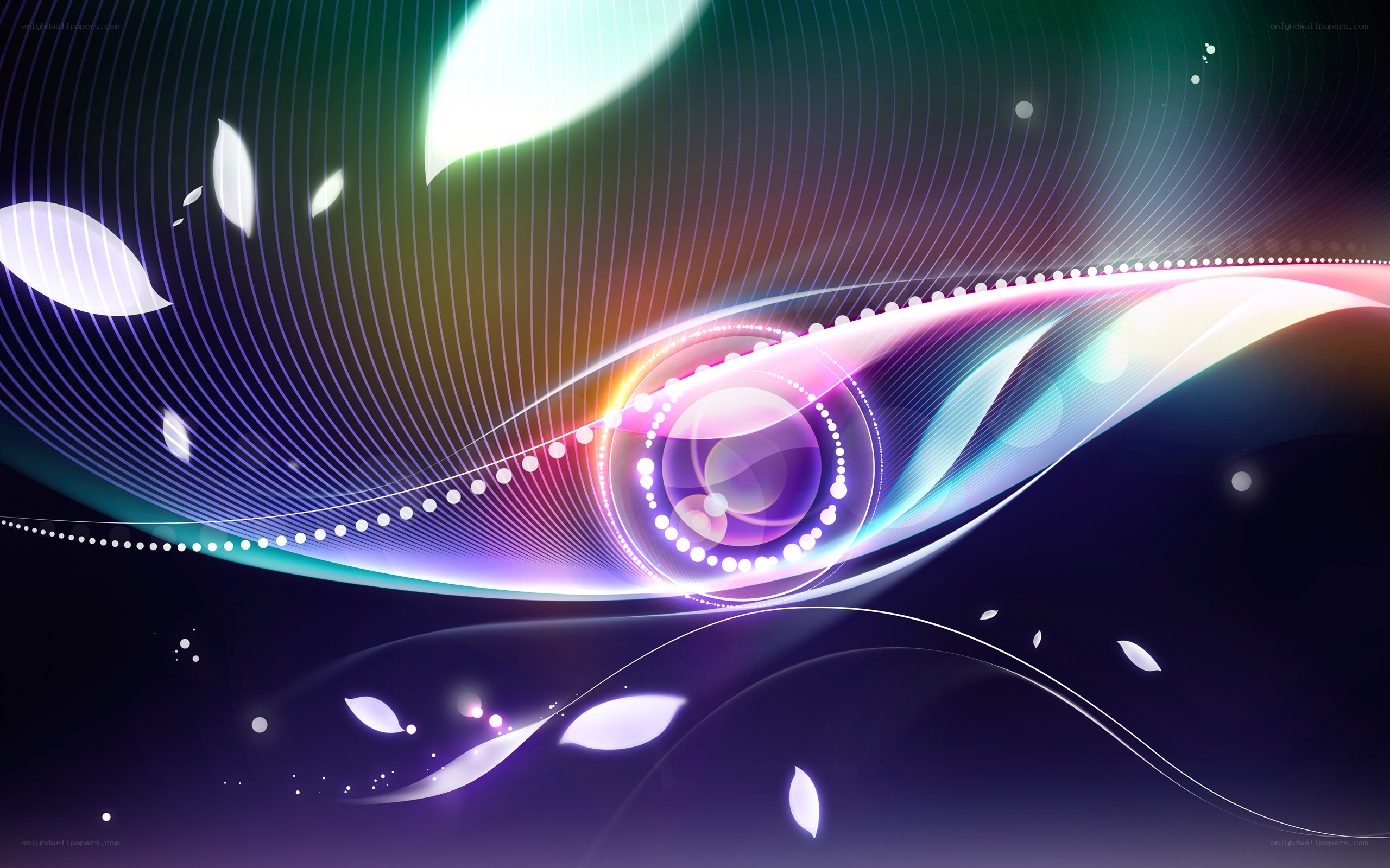 Abstract colorful wave design