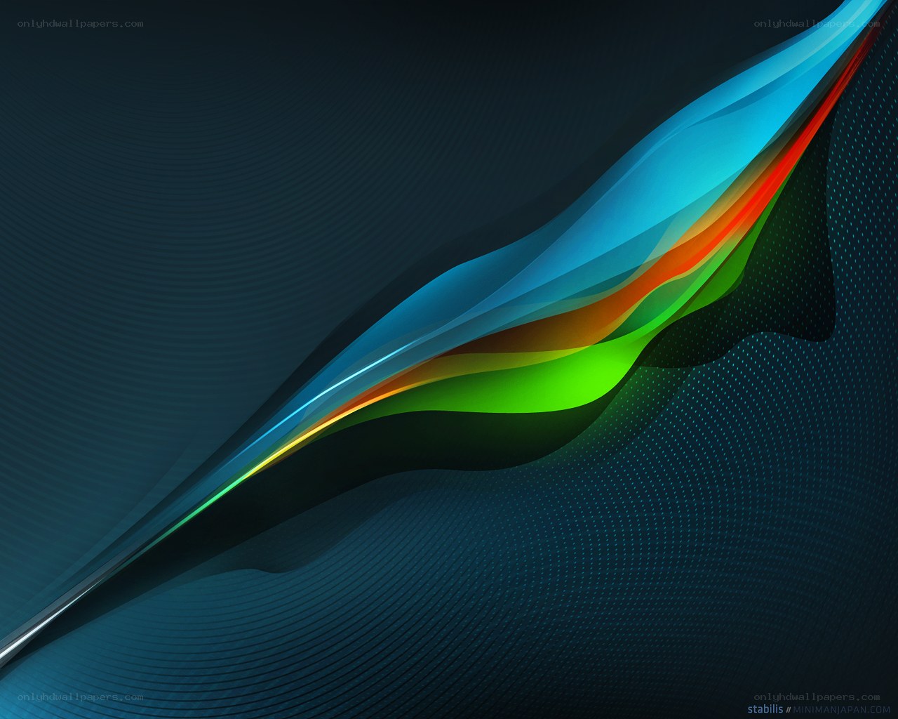 abstract colorful wave design