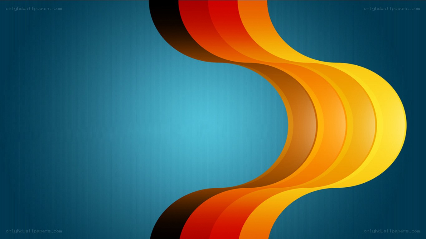 Abstract colorful wave design