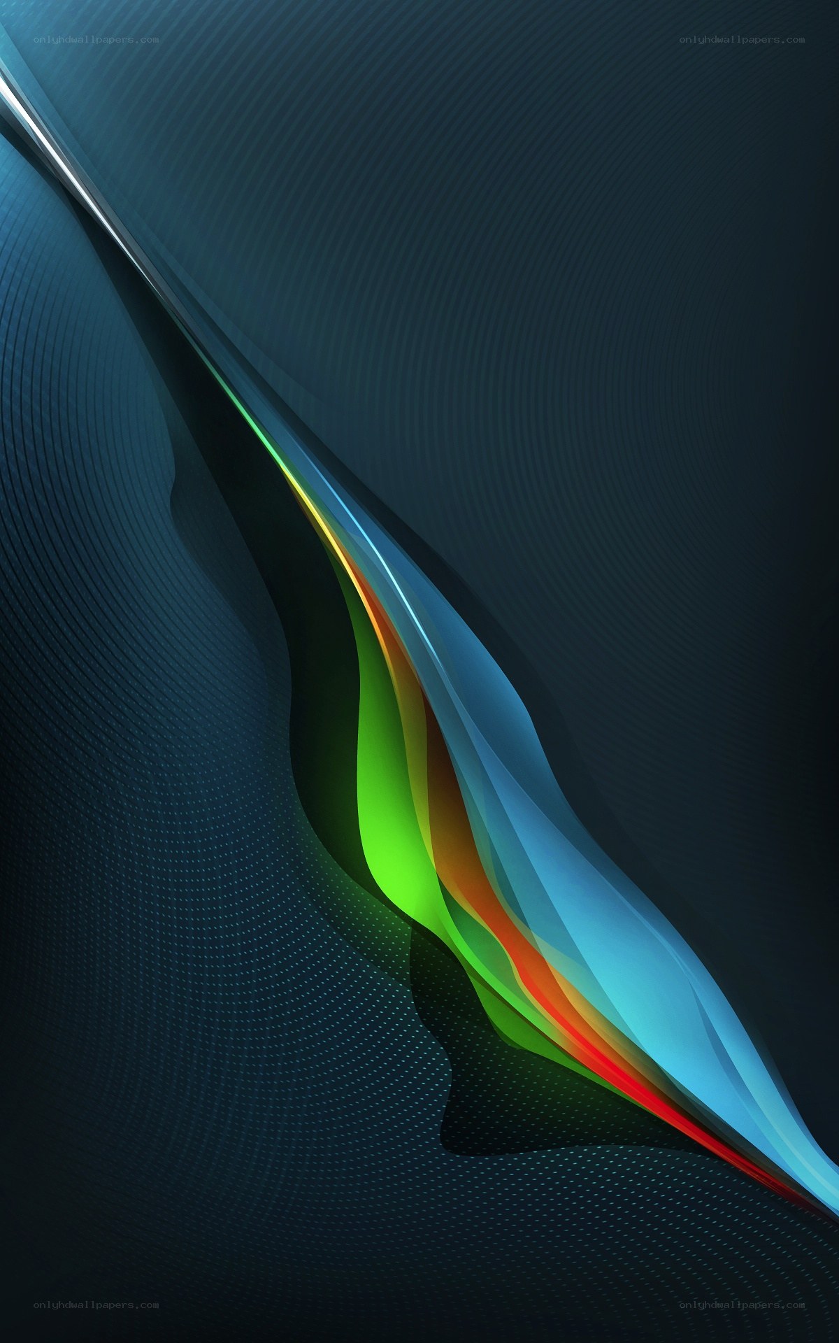Abstract colorful wave design