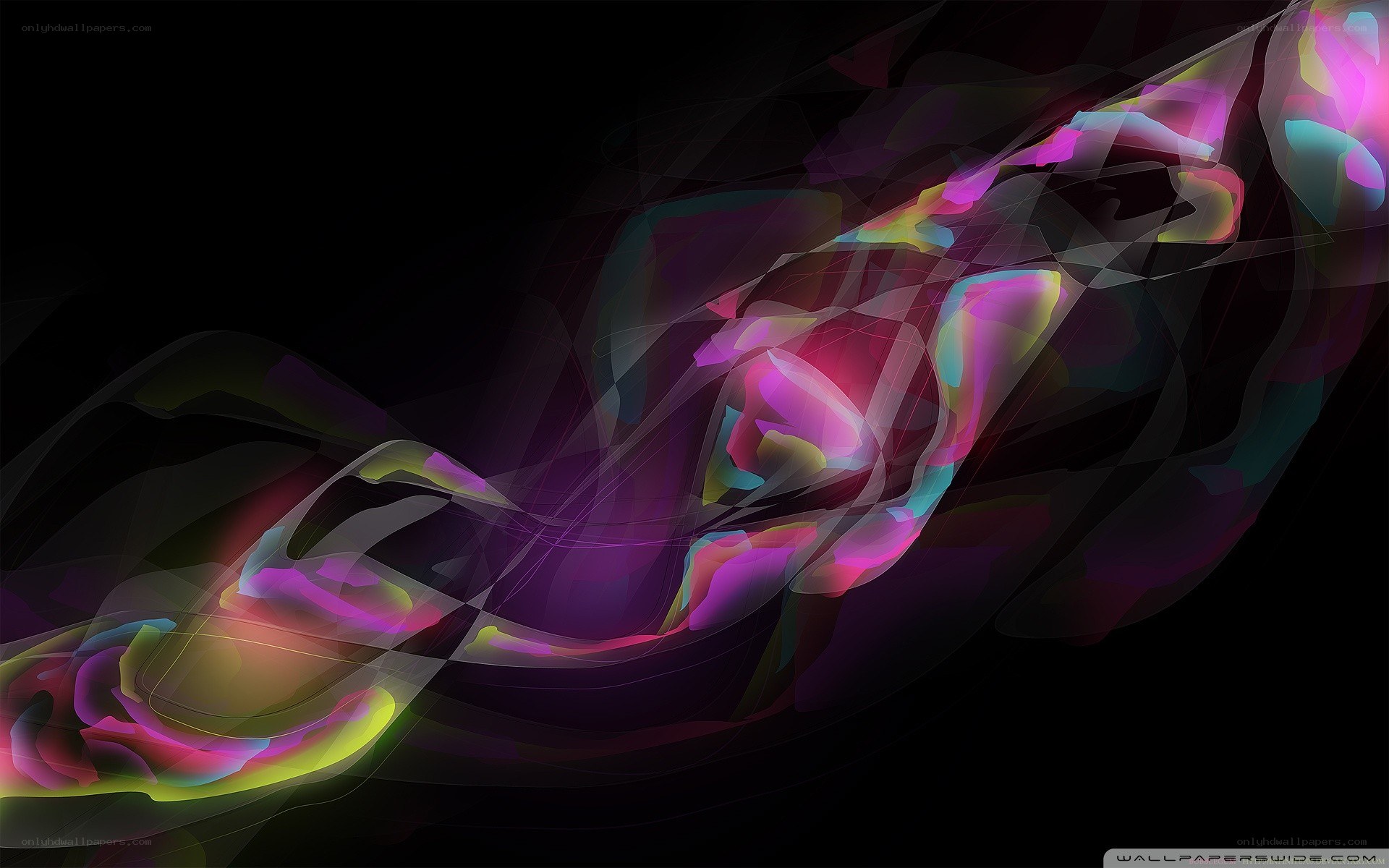Abstract colorful wave design