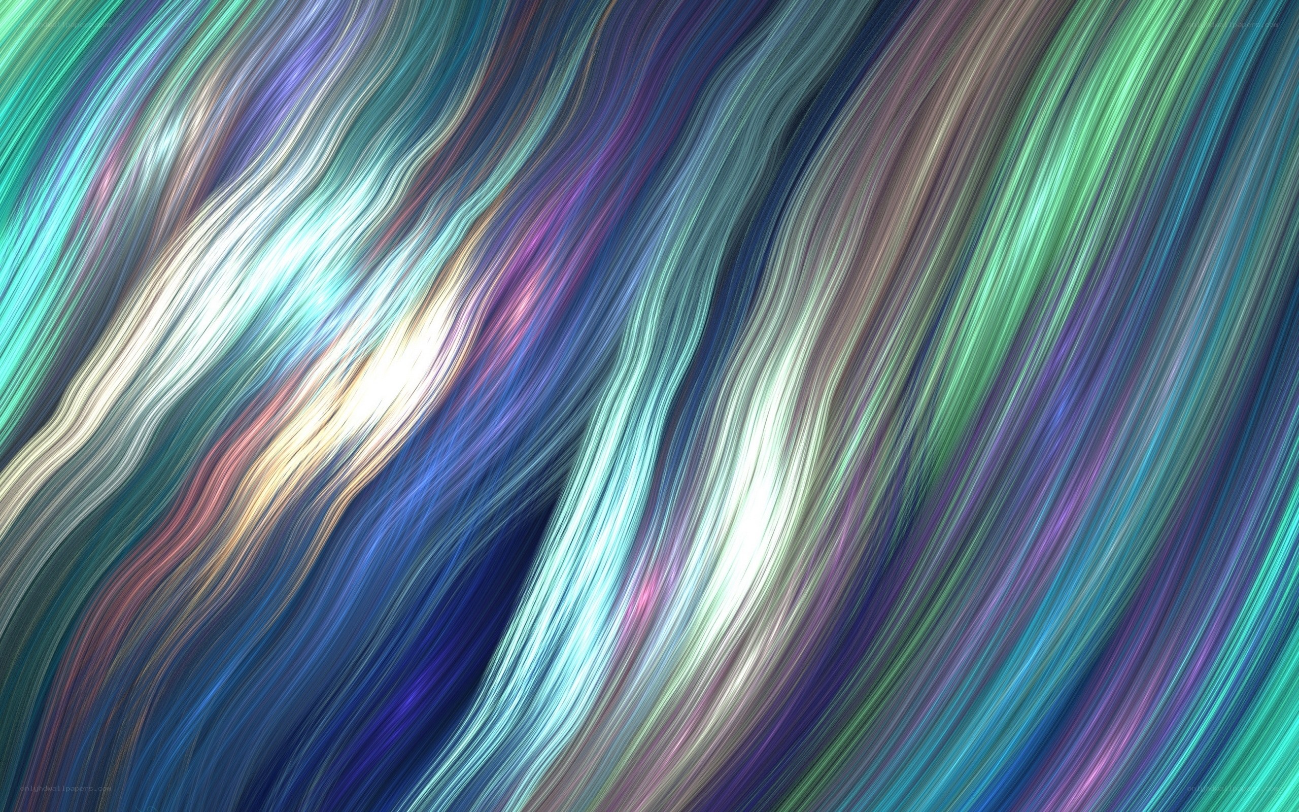 Abstract colorful wave lines