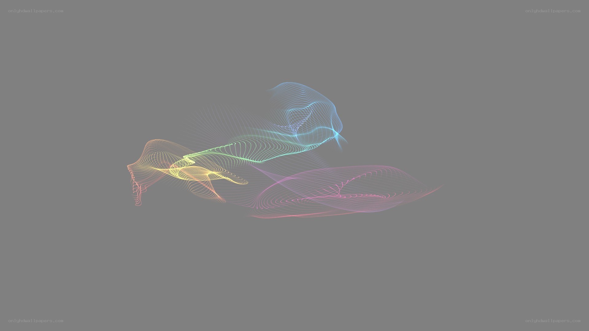 Abstract colorful wave pattern