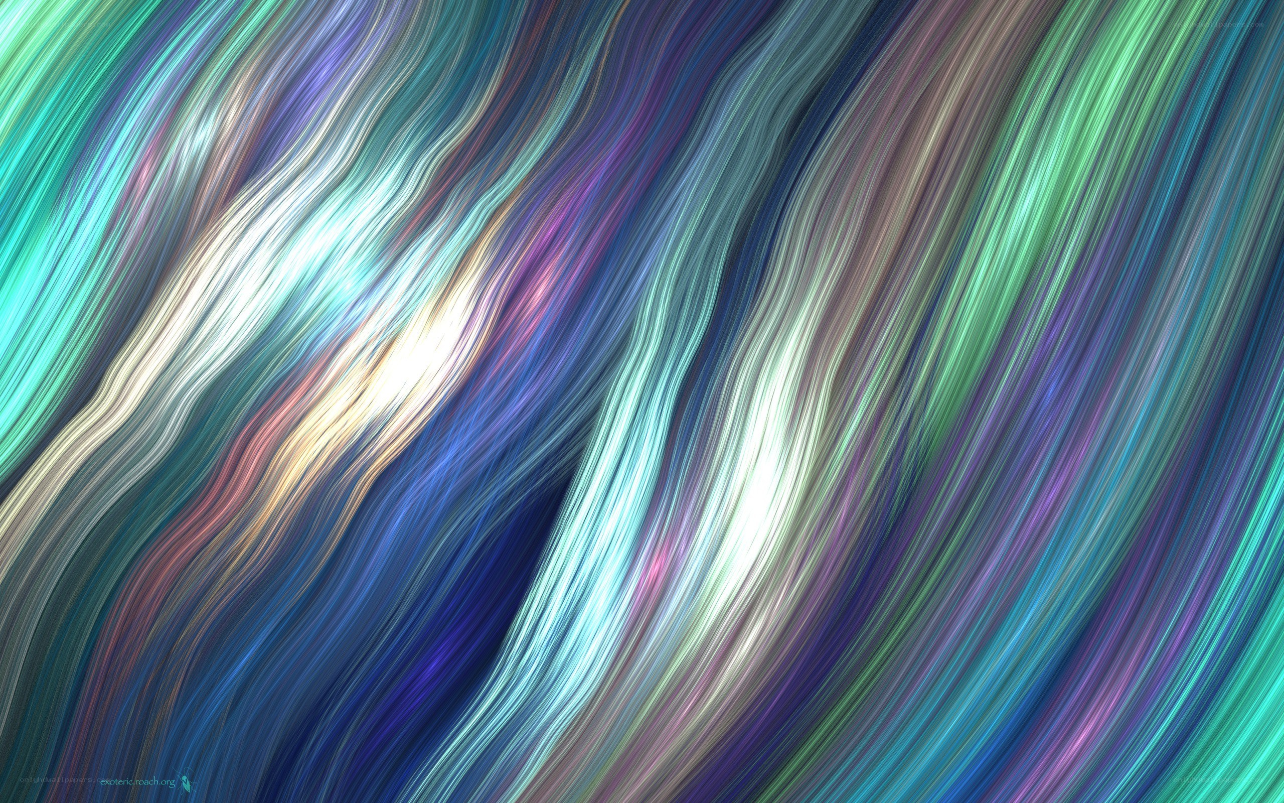 Abstract colorful wave pattern