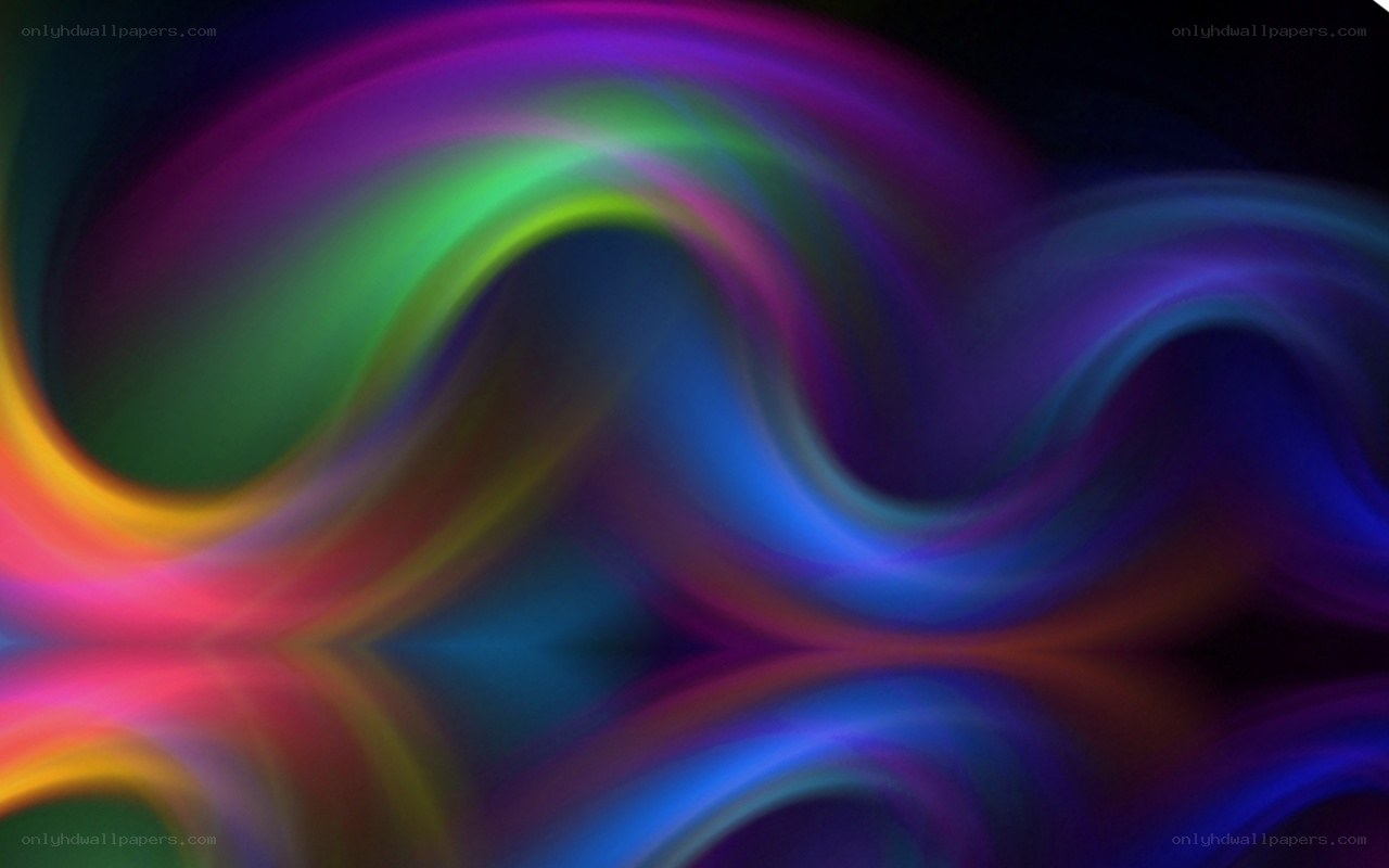 Abstract colorful wave patterns