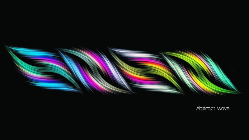 Abstract colorful wave