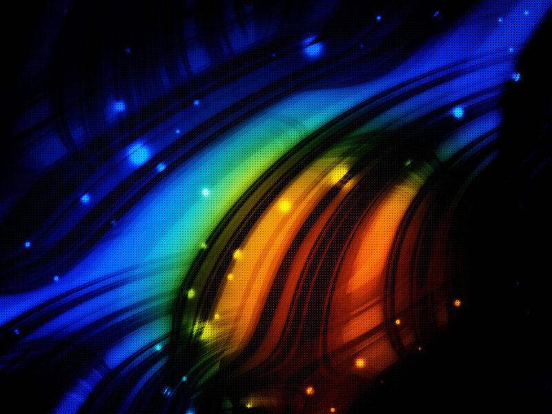 Abstract Colorful Waves — Blue, Dynamic
