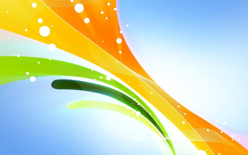 Abstract Colorful Waves — Blue, Vibrant, Circles