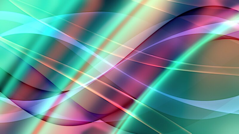 Abstract Colorful Waves — Green, Dynamic