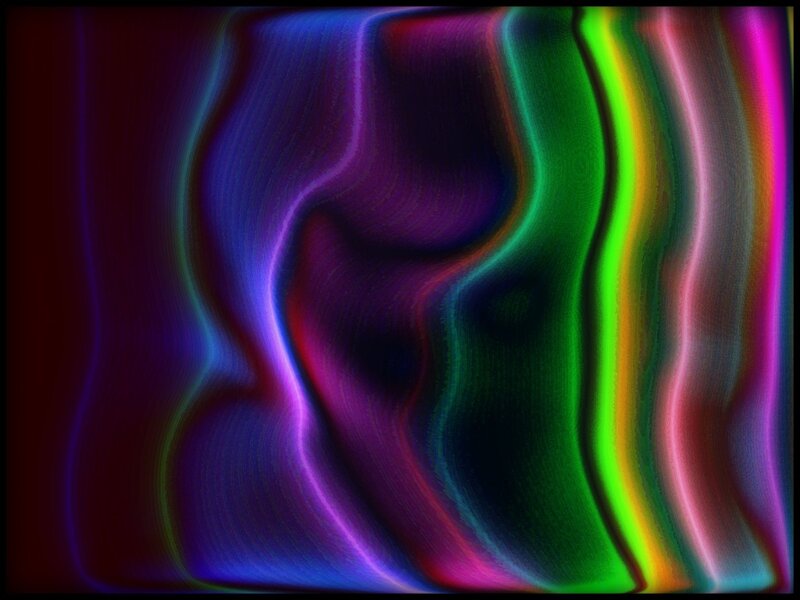 Abstract Colorful Waves — Green