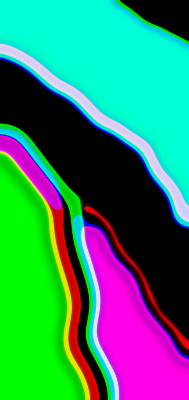 Abstract Colorful Waves — Green, Vibrant