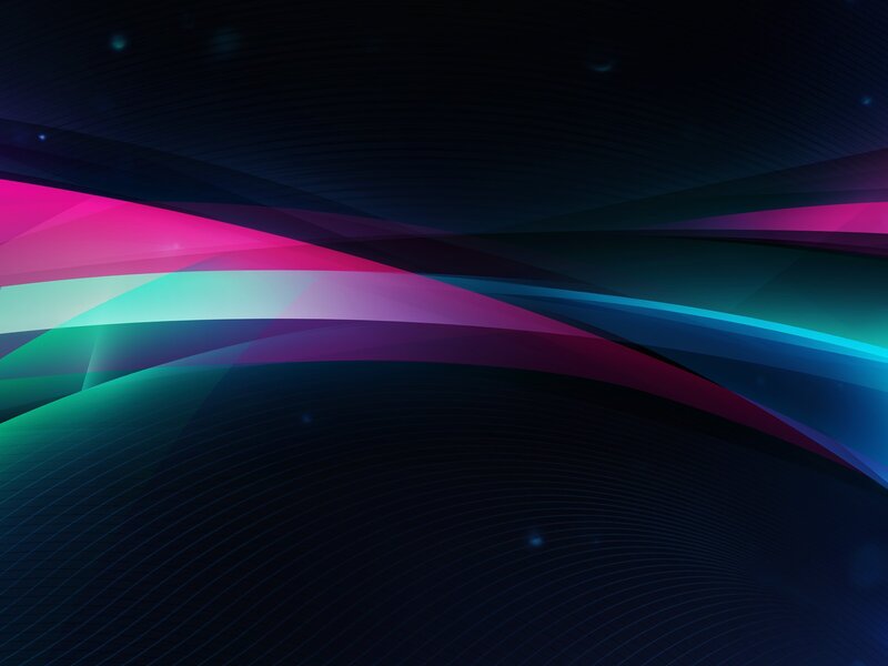 Abstract Colorful Waves — Pink, Dynamic, Digital Art, Curved Lines, Glow
