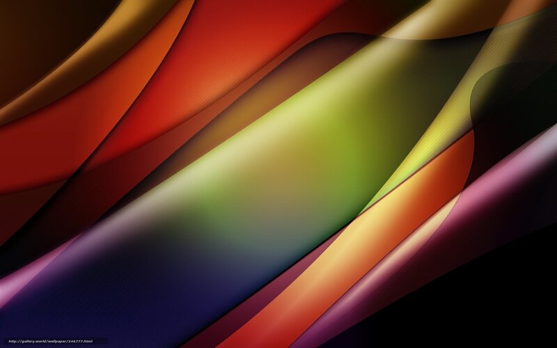 Abstract Colorful Waves — Red, Dynamic, Color Gradient