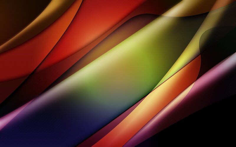 Abstract Colorful Waves — Red, Dynamic