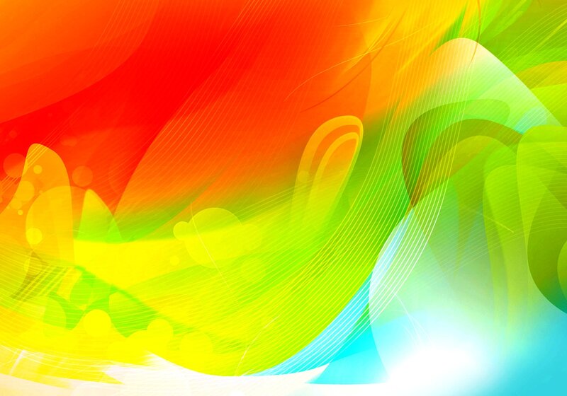 Abstract Colorful Waves — Red, Vibrant
