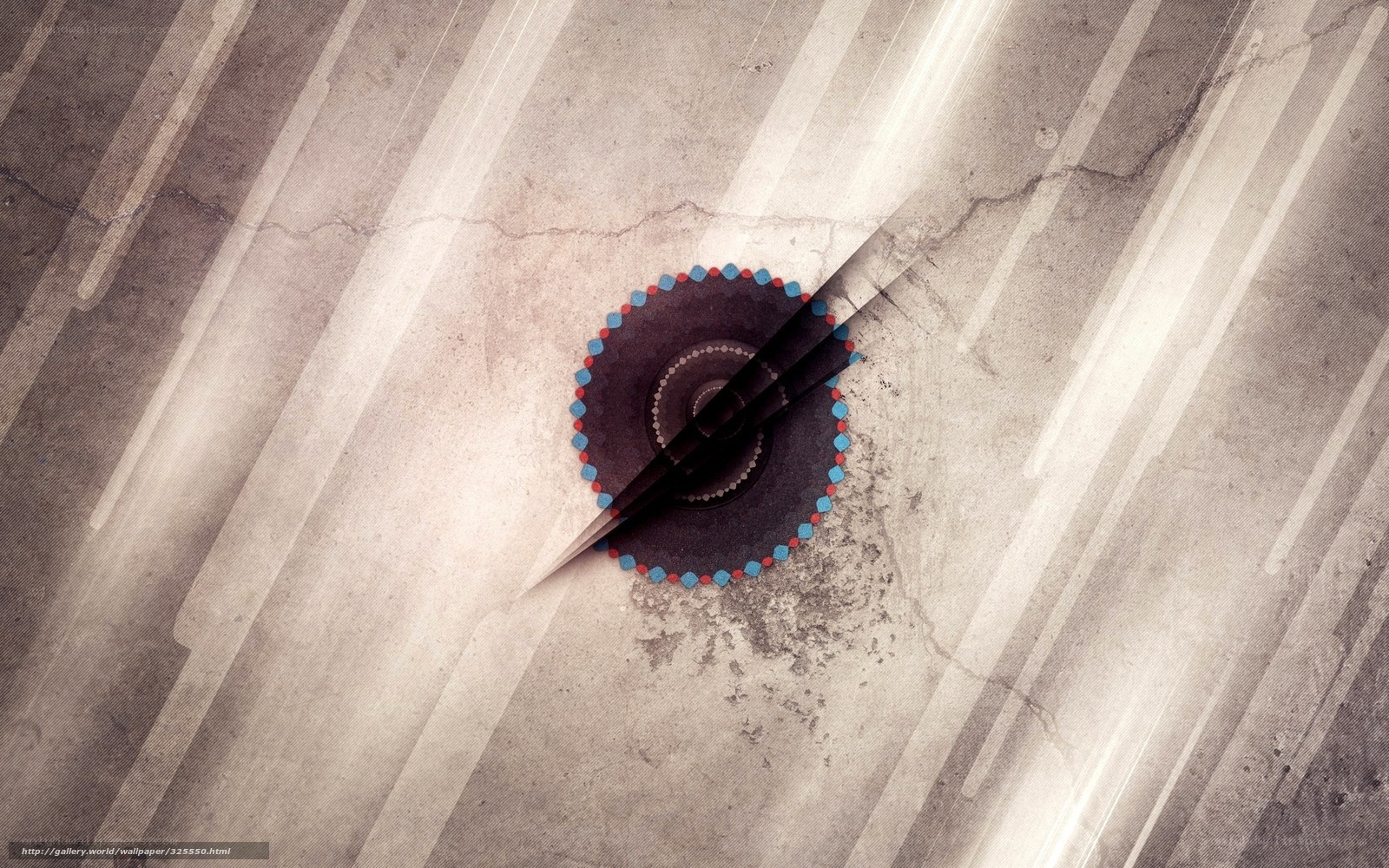 Abstract compass on textured background