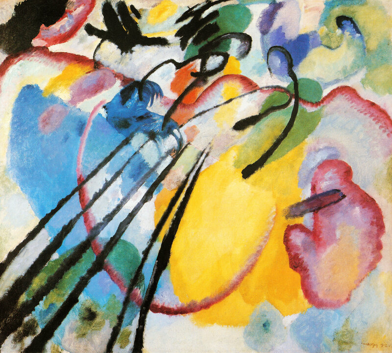 Abstract Composition with Color and Line