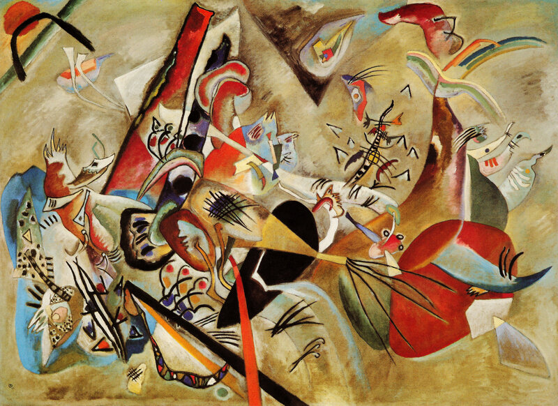 Abstract Composition with Geometric Forms