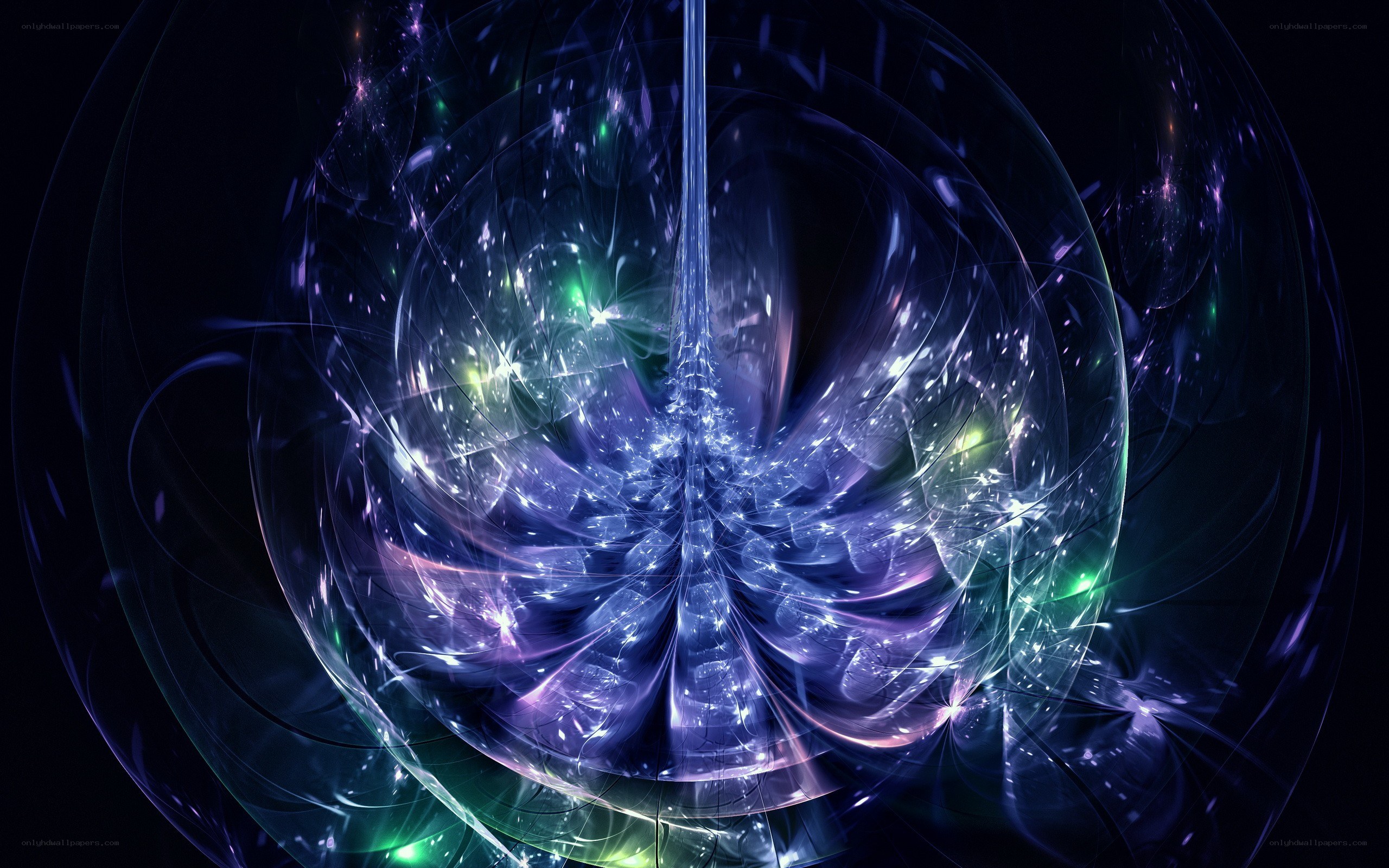 Abstract cosmic energy sphere