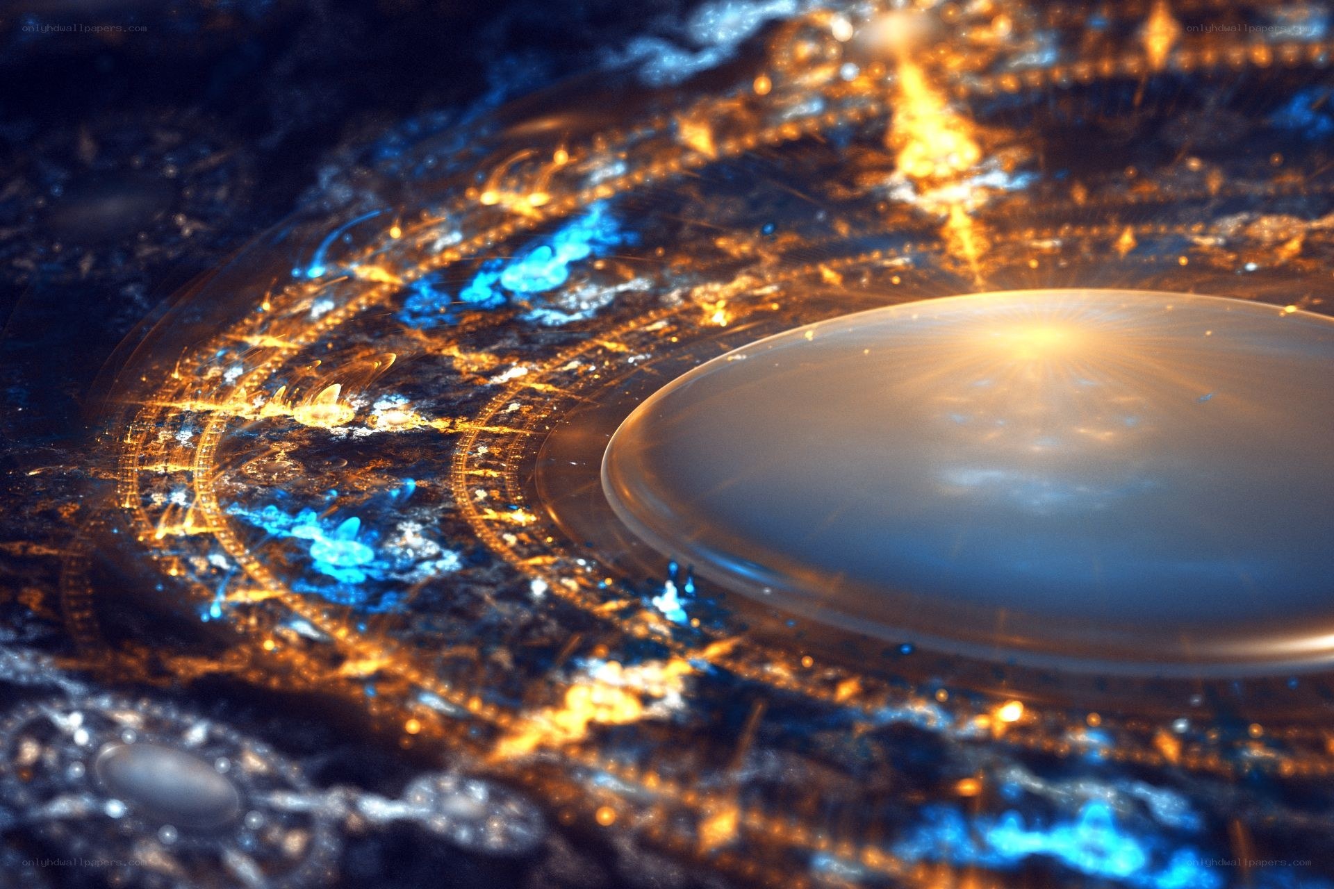 Abstract cosmic energy sphere