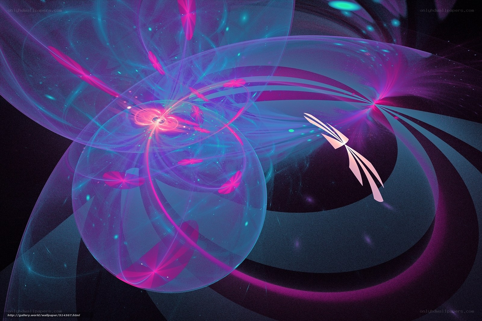 Abstract cosmic energy swirl