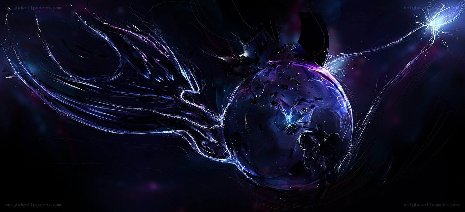 abstract cosmic energy wings