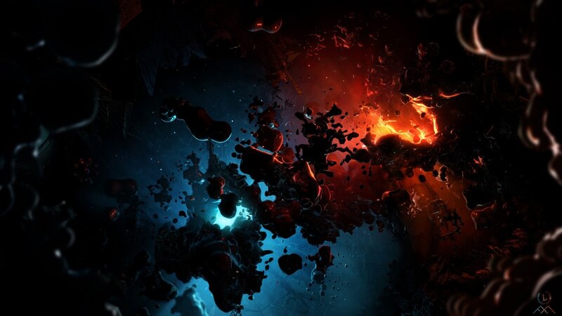 abstract cosmic explosion