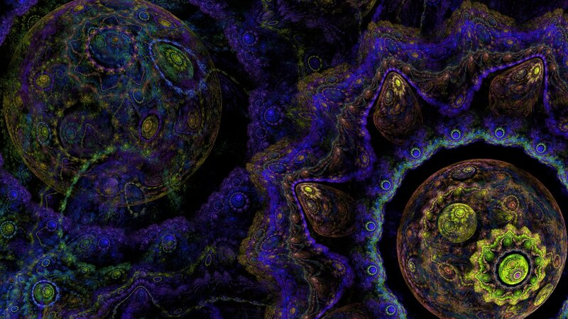 abstract cosmic fractal art