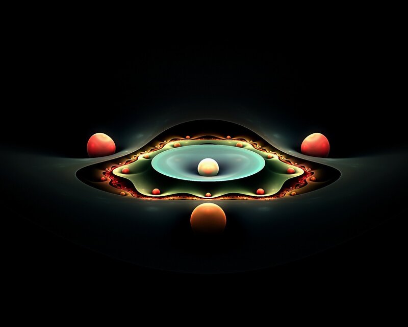 Abstract cosmic fractal scene