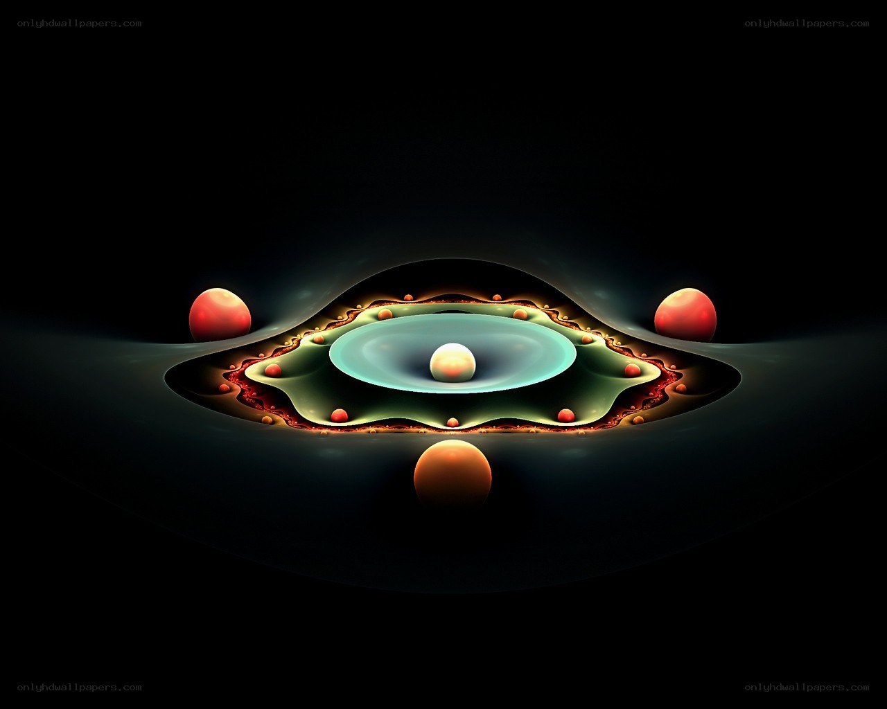 Abstract cosmic fractal scene