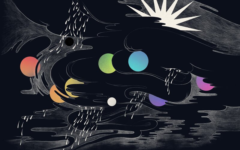 Abstract cosmic illustration