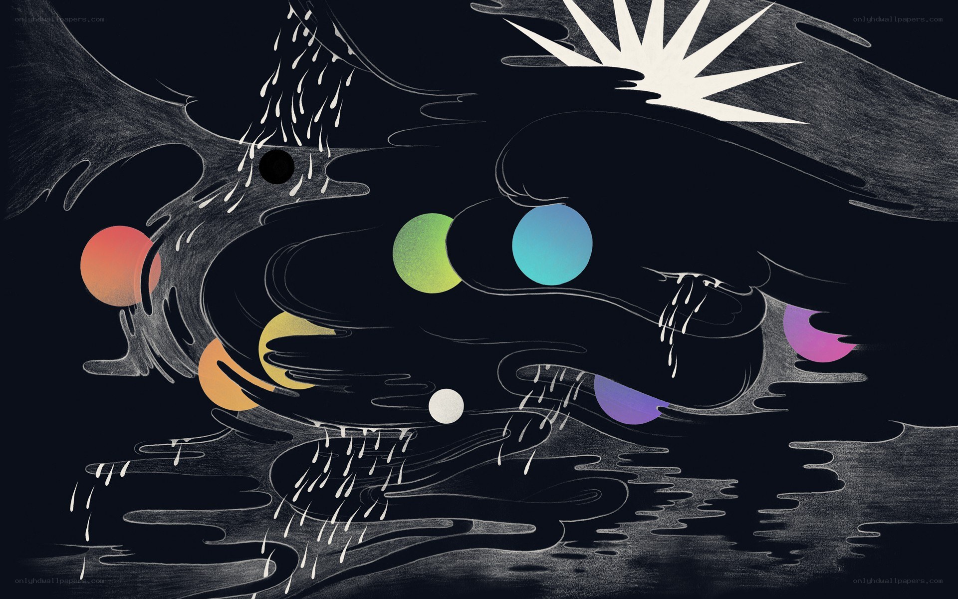 Abstract cosmic illustration