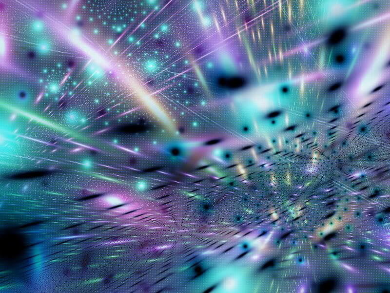 abstract cosmic light rays