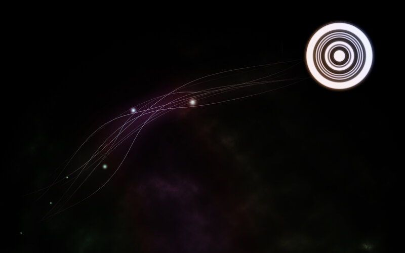Abstract cosmic light trails