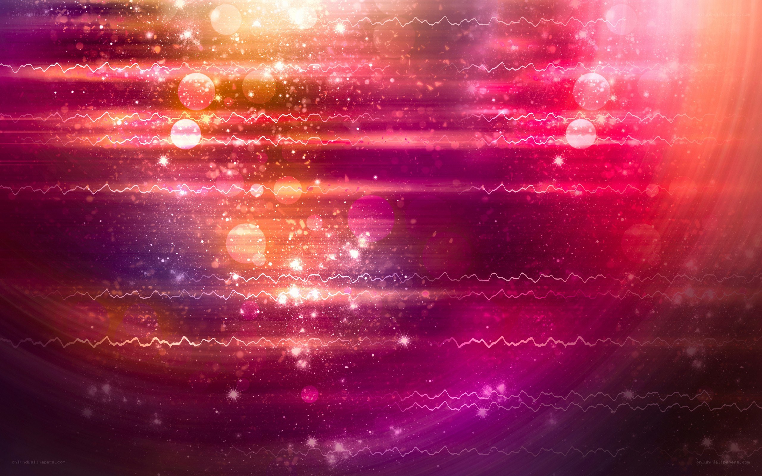 Abstract cosmic light waves