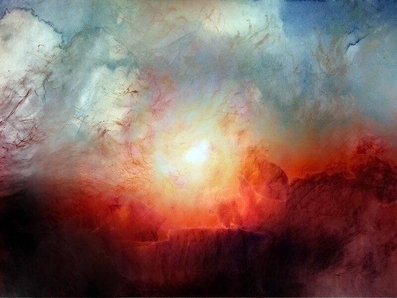 Abstract cosmic nebula artwork