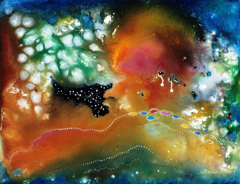 Abstract cosmic painting