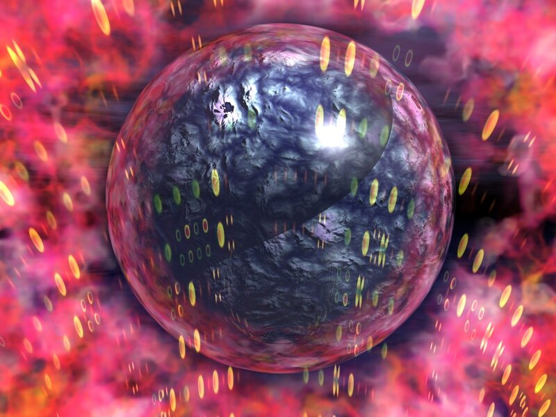 abstract cosmic sphere