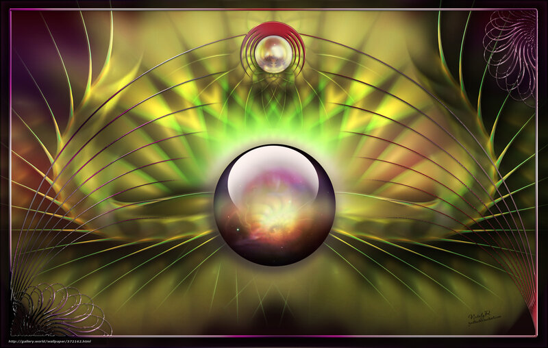 Abstract cosmic sphere art