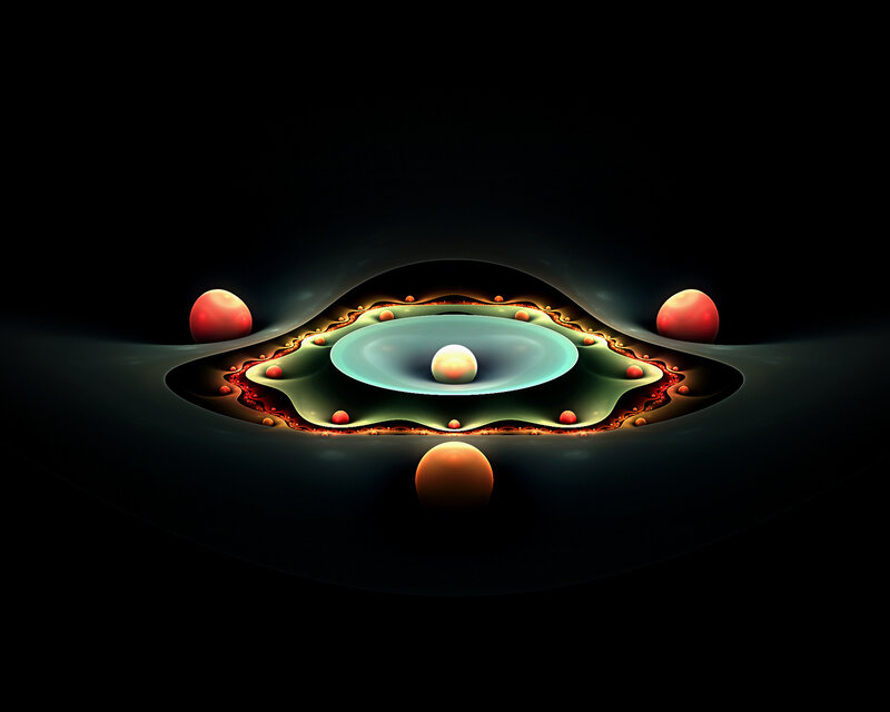 Abstract cosmic sphere design