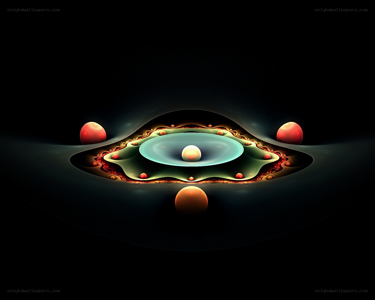 Abstract cosmic sphere design