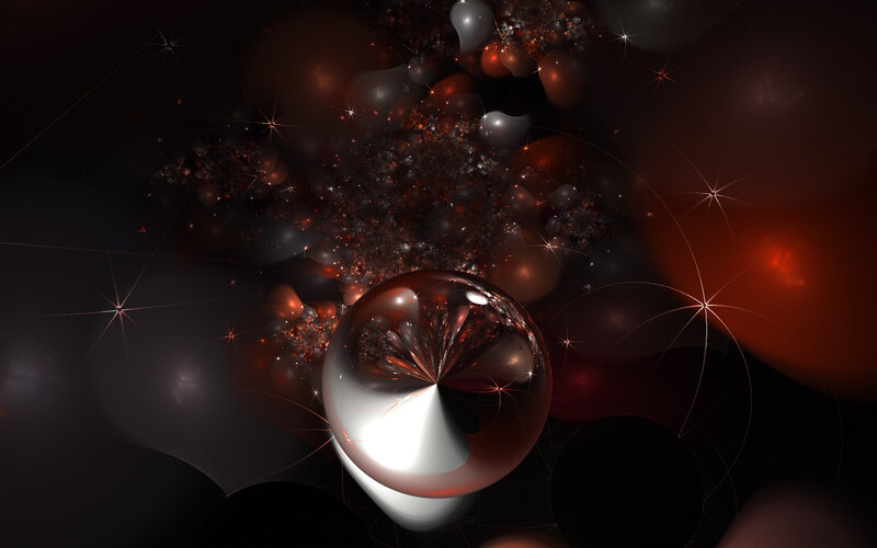 Abstract cosmic sphere with stars