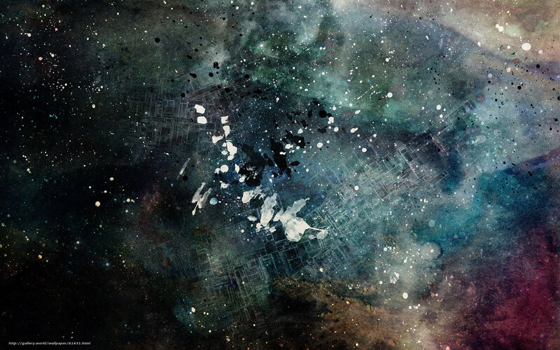 abstract cosmic splatter art